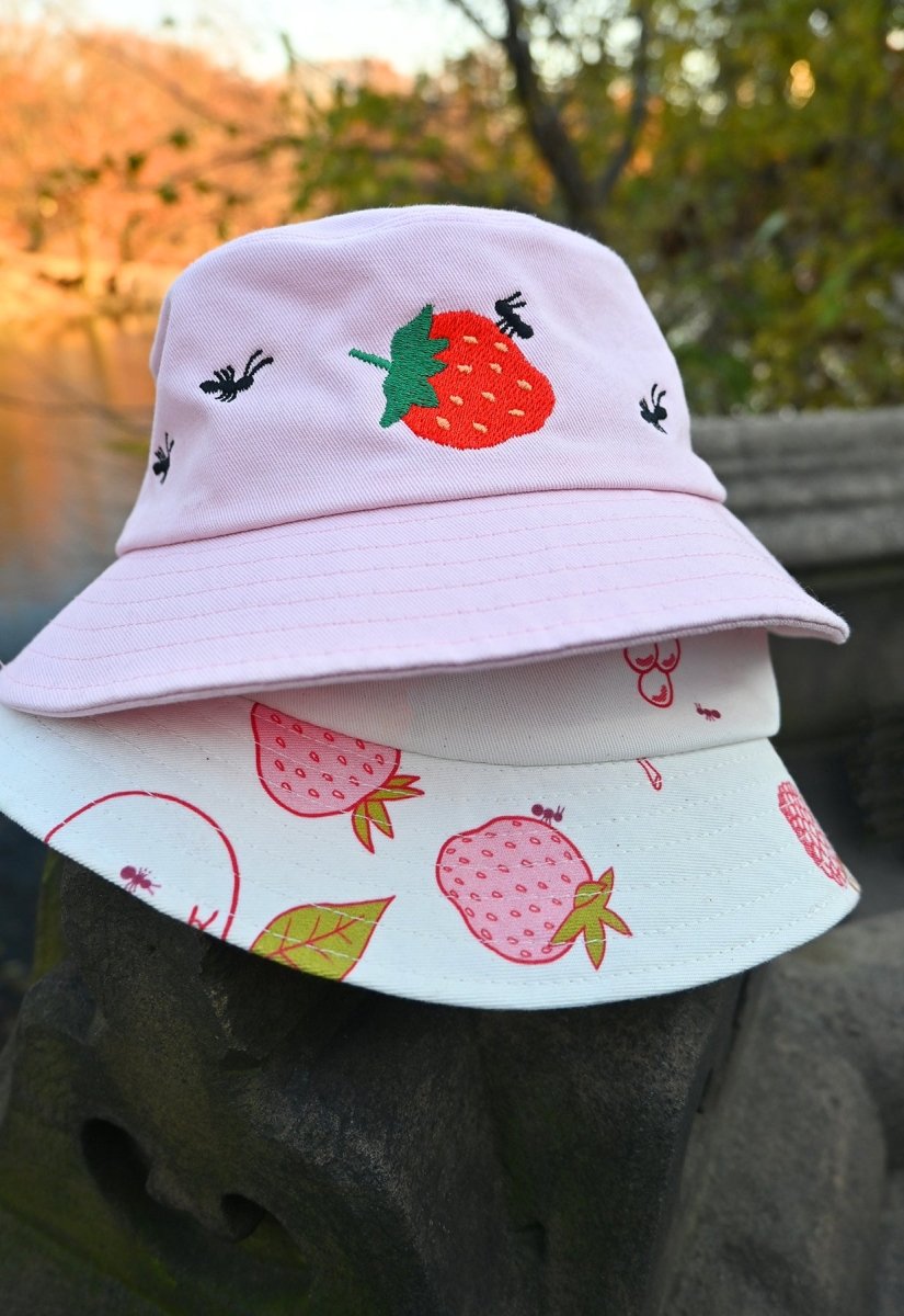 "Strawberry & Ants" bucket hat